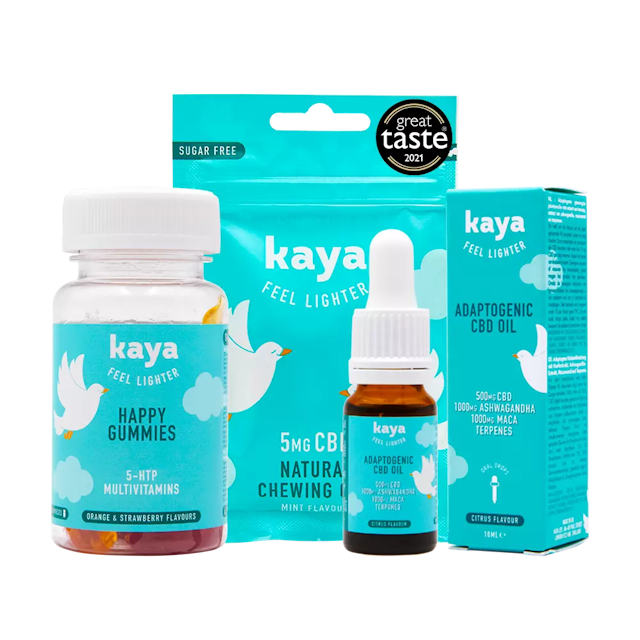 Kaya products from the anxiety and mood swings collection